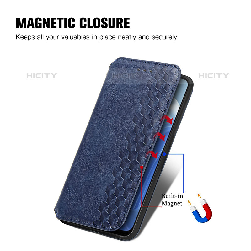 Handytasche Stand Schutzhülle Flip Leder Hülle S01D für Oppo F21 Pro 4G