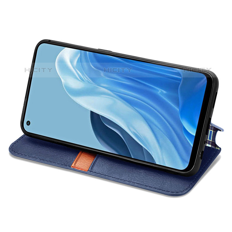 Handytasche Stand Schutzhülle Flip Leder Hülle S01D für Oppo F21 Pro 4G groß