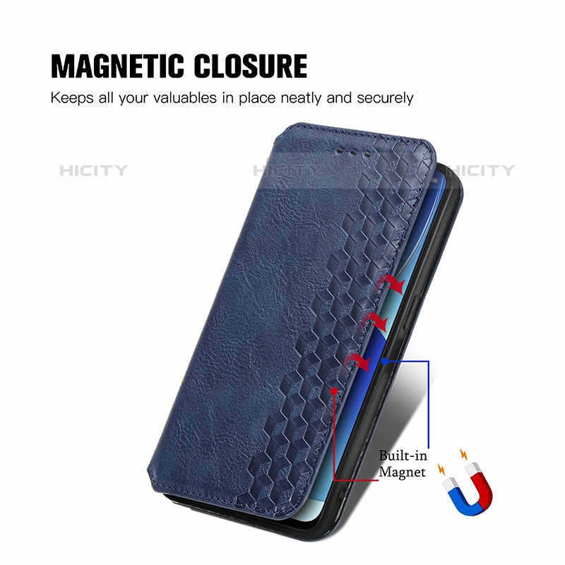 Handytasche Stand Schutzhülle Flip Leder Hülle S01D für Oppo Reno6 5G groß