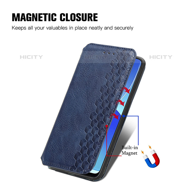 Handytasche Stand Schutzhülle Flip Leder Hülle S01D für Oppo Reno6 Z 5G groß