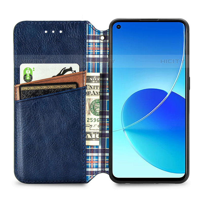 Handytasche Stand Schutzhülle Flip Leder Hülle S01D für Oppo Reno6 Z 5G groß