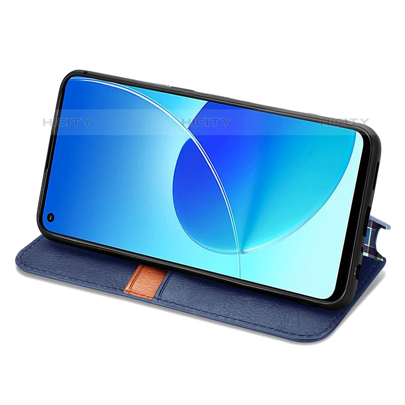 Handytasche Stand Schutzhülle Flip Leder Hülle S01D für Oppo Reno6 Z 5G groß