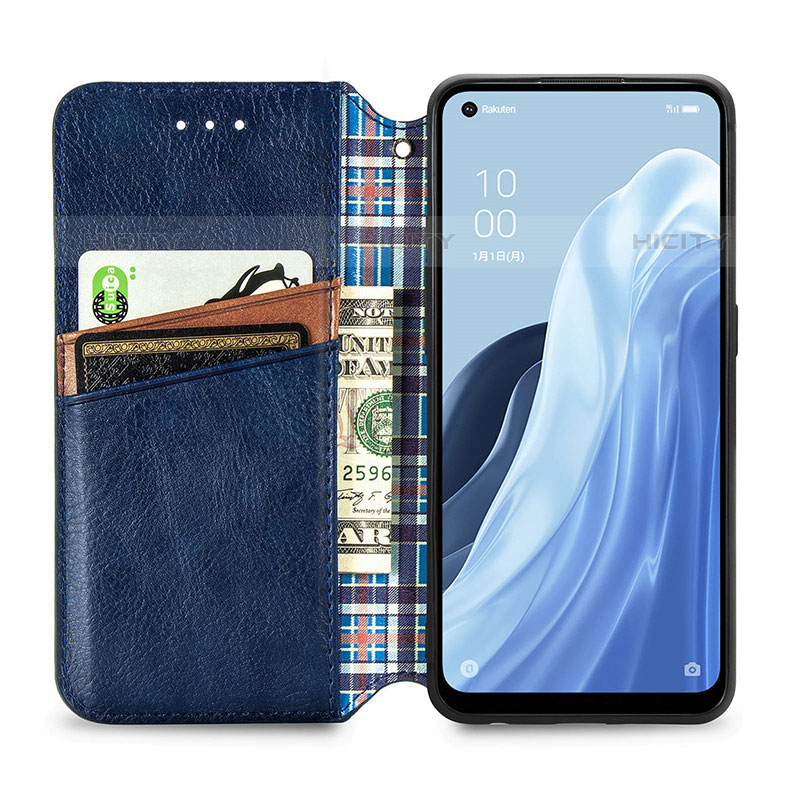 Handytasche Stand Schutzhülle Flip Leder Hülle S01D für Oppo Reno7 A groß