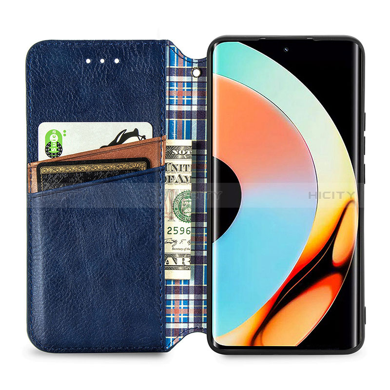 Handytasche Stand Schutzhülle Flip Leder Hülle S01D für Realme 10 Pro+ Plus 5G groß