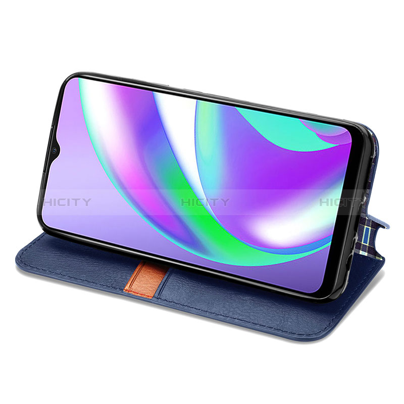 Handytasche Stand Schutzhülle Flip Leder Hülle S01D für Realme 7i RMX2193 groß