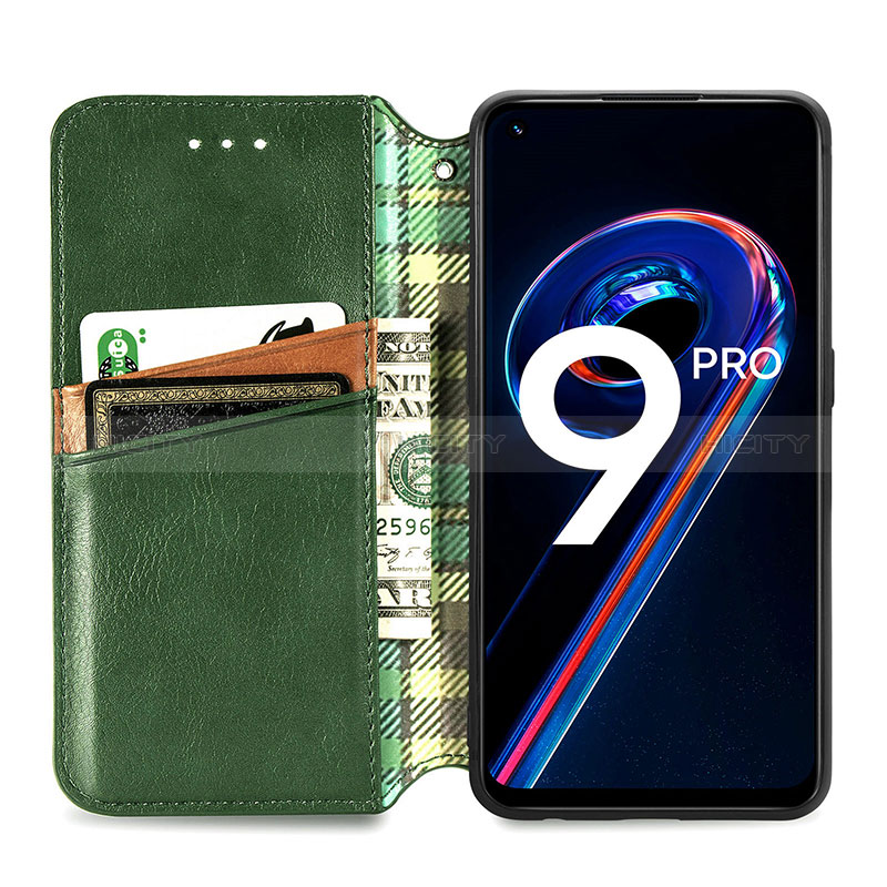 Handytasche Stand Schutzhülle Flip Leder Hülle S01D für Realme 9 Pro 5G