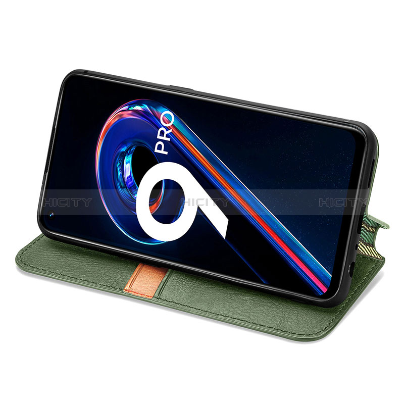 Handytasche Stand Schutzhülle Flip Leder Hülle S01D für Realme 9 Pro 5G