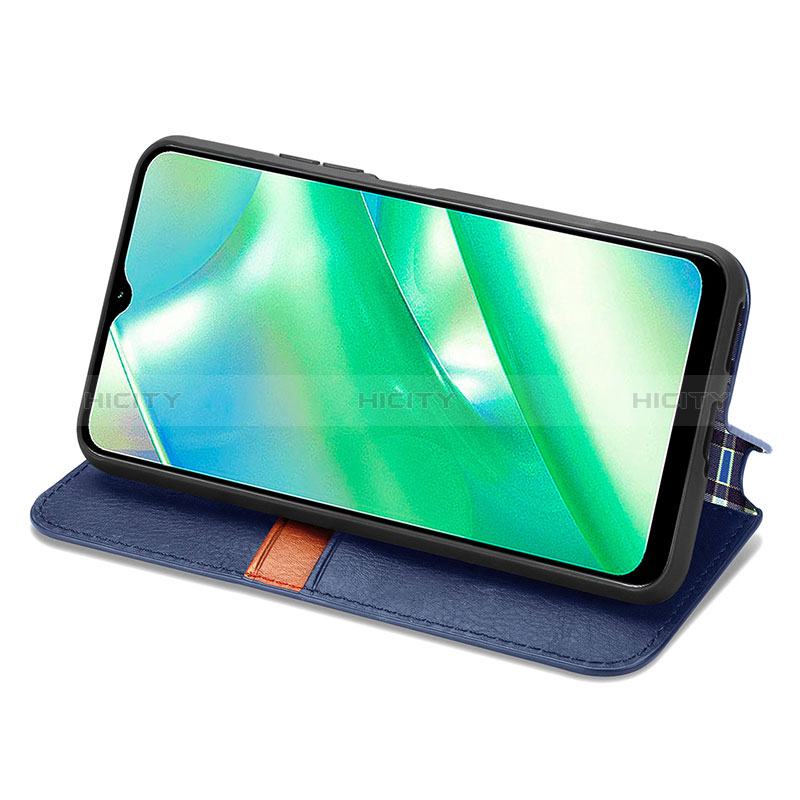 Handytasche Stand Schutzhülle Flip Leder Hülle S01D für Realme C33 (2023)