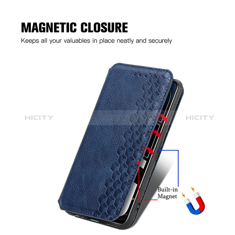 Handytasche Stand Schutzhülle Flip Leder Hülle S01D für Realme Q3 Pro 5G groß