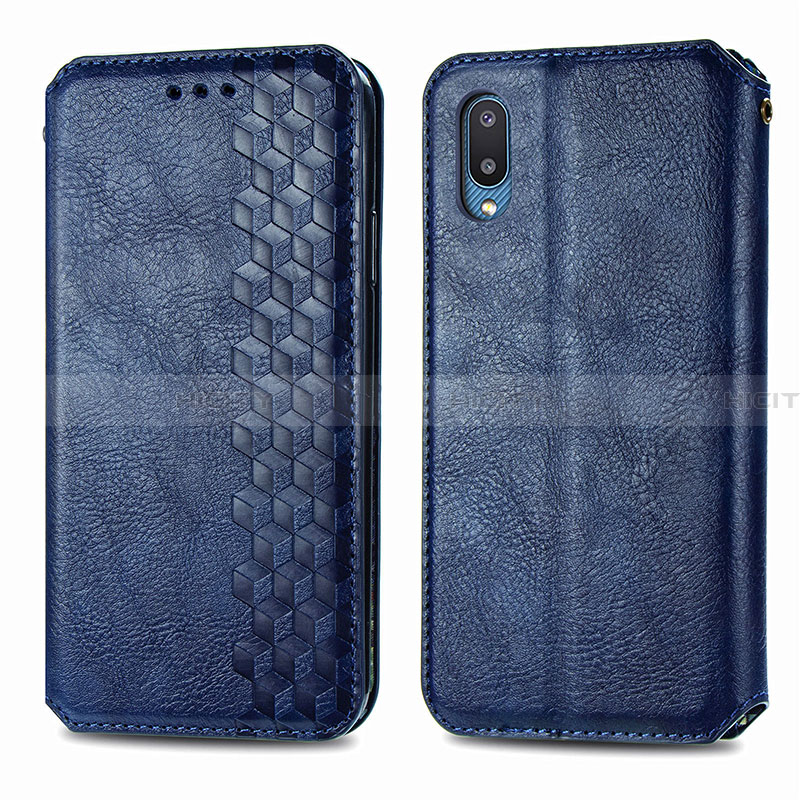 Handytasche Stand Schutzhülle Flip Leder Hülle S01D für Samsung Galaxy A02 groß