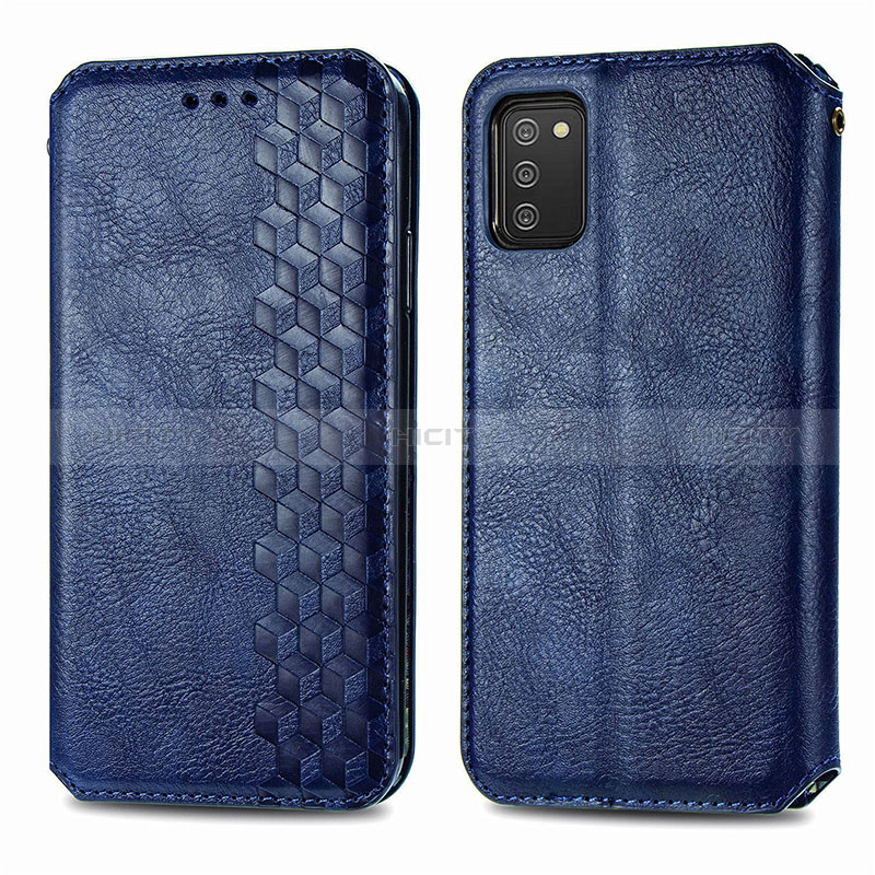 Handytasche Stand Schutzhülle Flip Leder Hülle S01D für Samsung Galaxy A02s