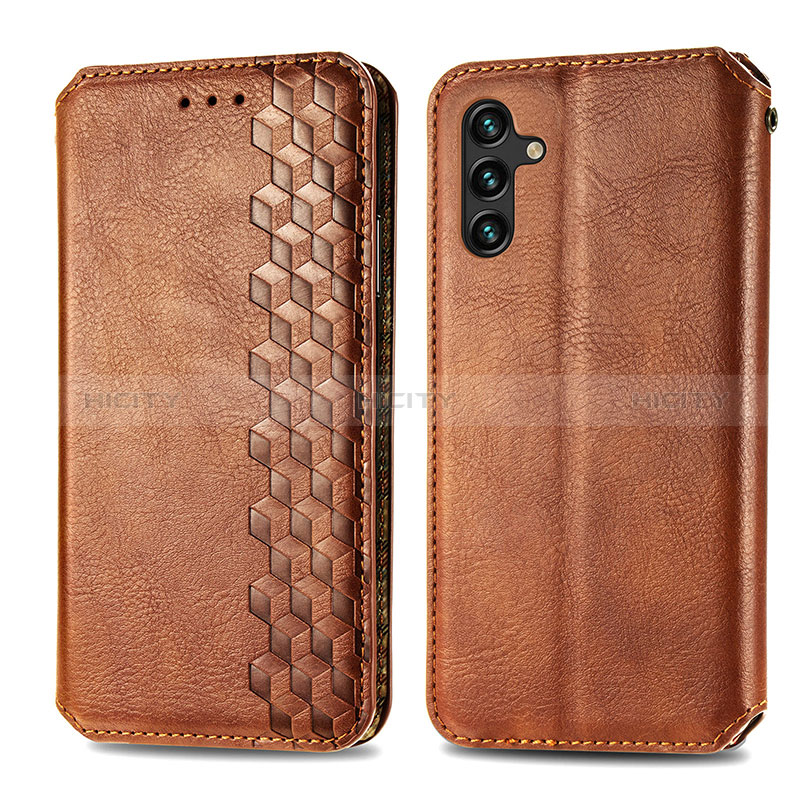 Handytasche Stand Schutzhülle Flip Leder Hülle S01D für Samsung Galaxy A04s groß