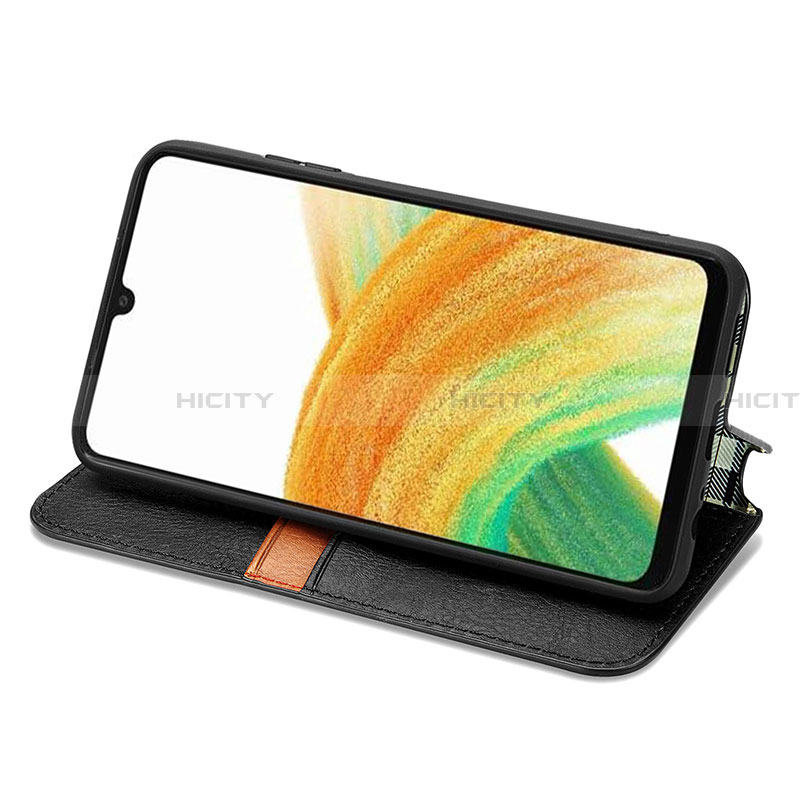 Handytasche Stand Schutzhülle Flip Leder Hülle S01D für Samsung Galaxy A13 4G