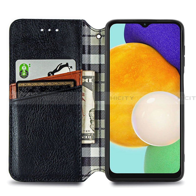 Handytasche Stand Schutzhülle Flip Leder Hülle S01D für Samsung Galaxy A13 5G groß