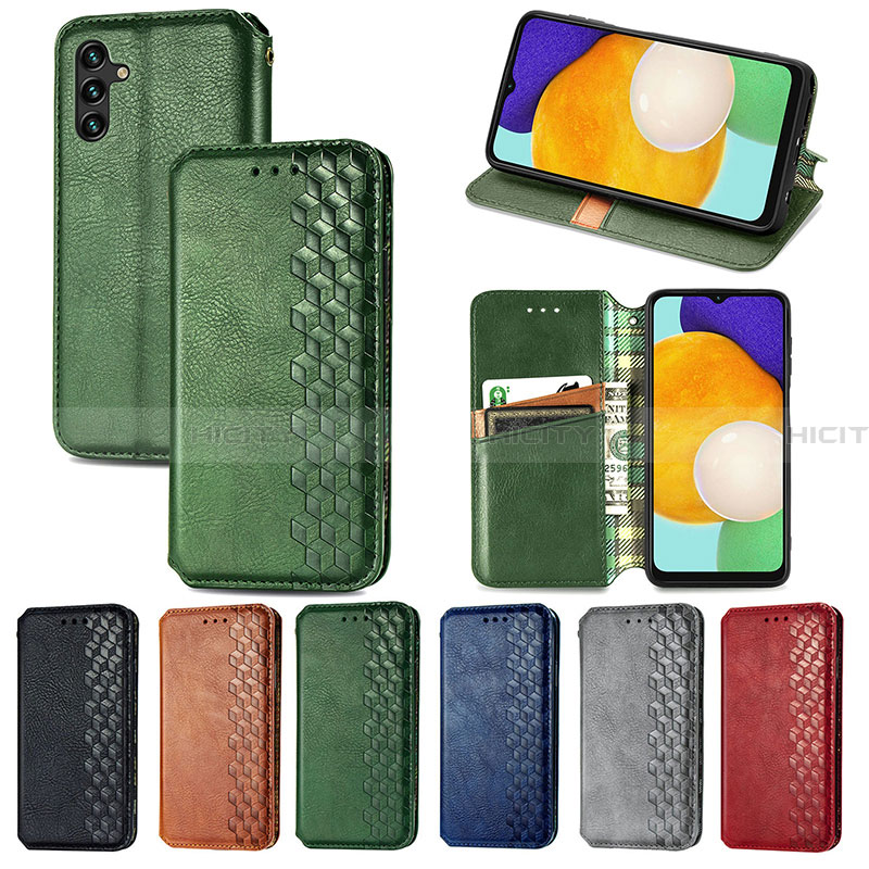 Handytasche Stand Schutzhülle Flip Leder Hülle S01D für Samsung Galaxy A13 5G groß