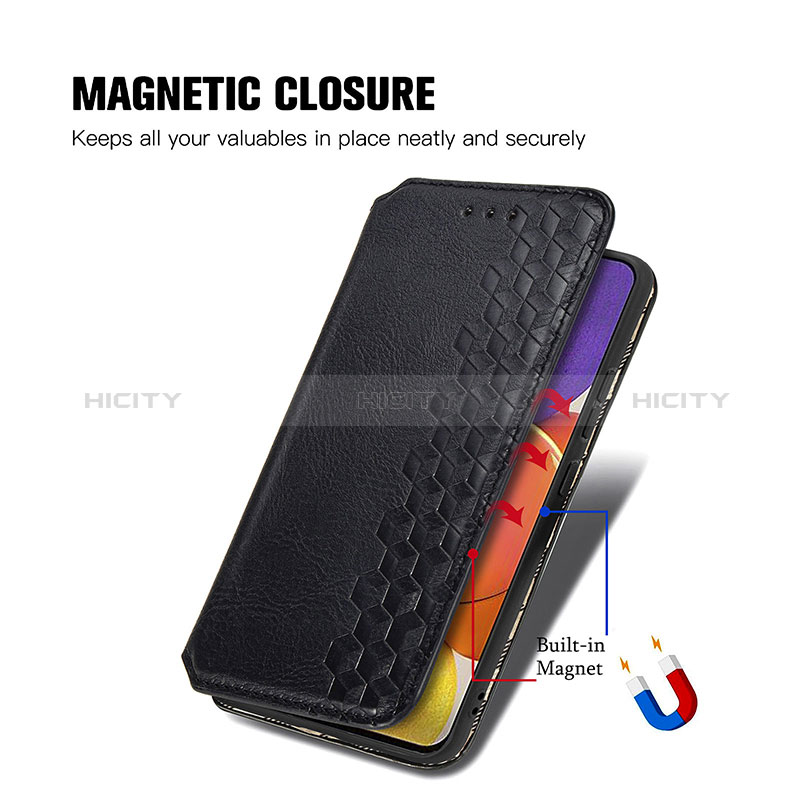 Handytasche Stand Schutzhülle Flip Leder Hülle S01D für Samsung Galaxy A15 4G