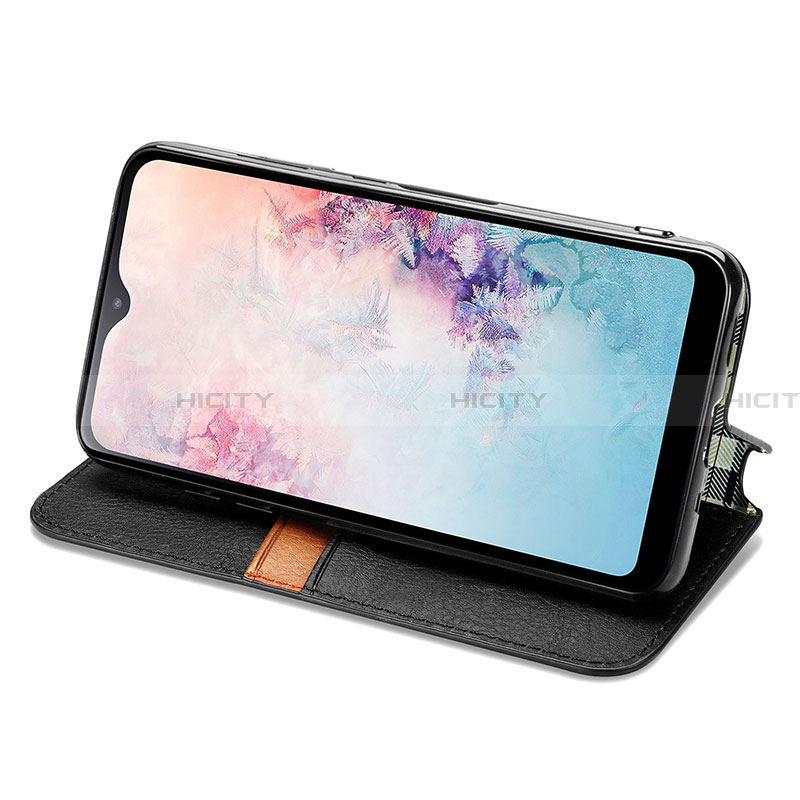 Handytasche Stand Schutzhülle Flip Leder Hülle S01D für Samsung Galaxy A20 SC-02M SCV46 groß