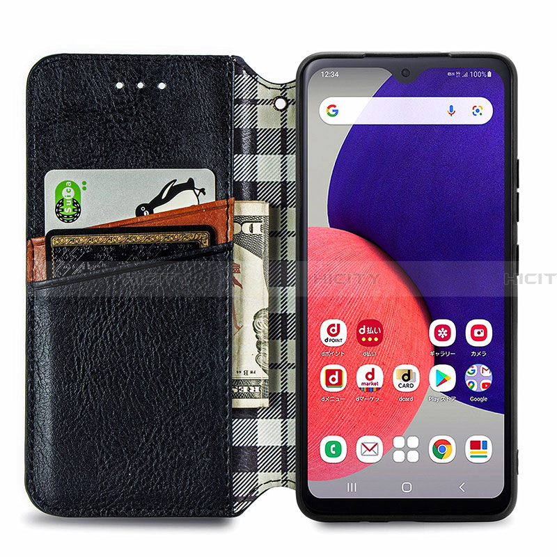 Handytasche Stand Schutzhülle Flip Leder Hülle S01D für Samsung Galaxy A22 5G SC-56B