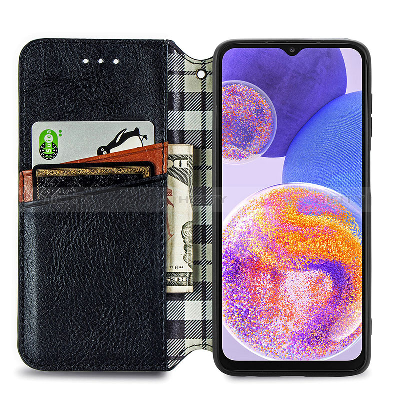 Handytasche Stand Schutzhülle Flip Leder Hülle S01D für Samsung Galaxy A23 5G