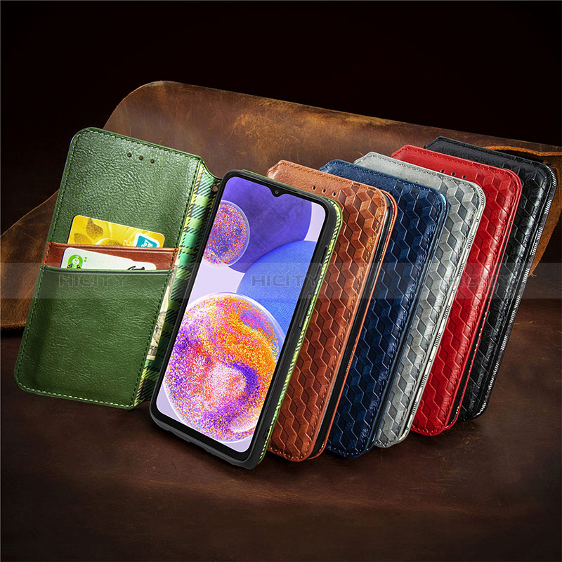 Handytasche Stand Schutzhülle Flip Leder Hülle S01D für Samsung Galaxy A23 5G