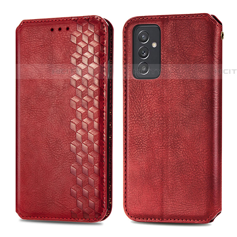 Handytasche Stand Schutzhülle Flip Leder Hülle S01D für Samsung Galaxy A24 4G Rot