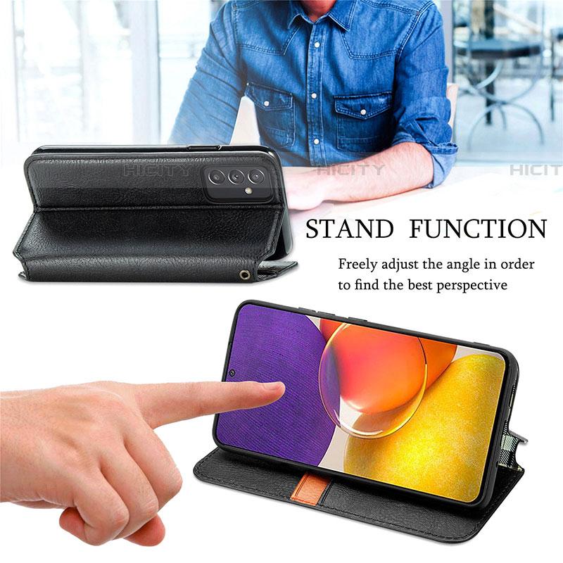 Handytasche Stand Schutzhülle Flip Leder Hülle S01D für Samsung Galaxy A25 5G