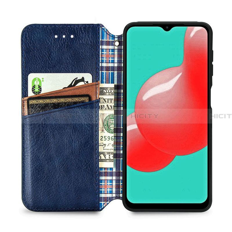 Handytasche Stand Schutzhülle Flip Leder Hülle S01D für Samsung Galaxy A32 4G groß