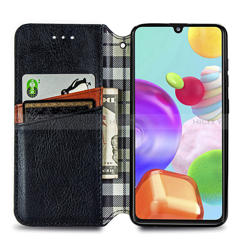 Handytasche Stand Schutzhülle Flip Leder Hülle S01D für Samsung Galaxy A41