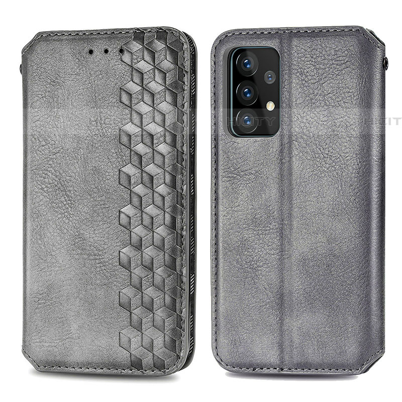 Handytasche Stand Schutzhülle Flip Leder Hülle S01D für Samsung Galaxy A52 5G groß