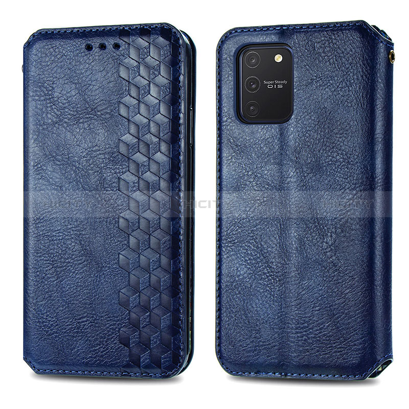 Handytasche Stand Schutzhülle Flip Leder Hülle S01D für Samsung Galaxy A91 groß