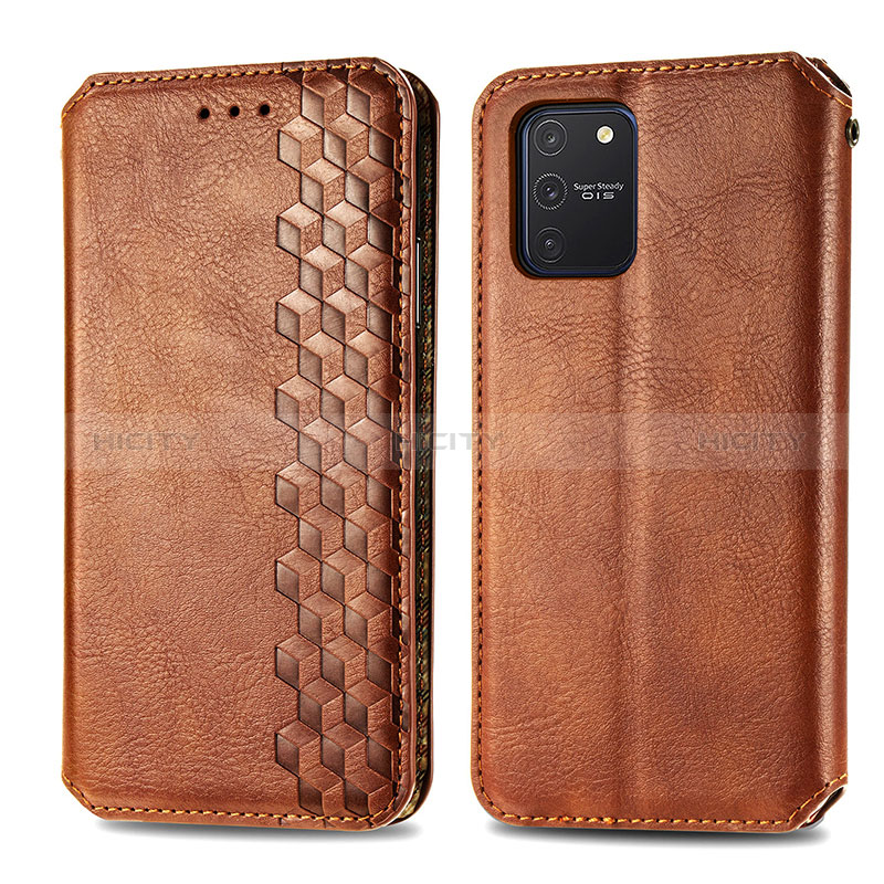 Handytasche Stand Schutzhülle Flip Leder Hülle S01D für Samsung Galaxy A91 groß