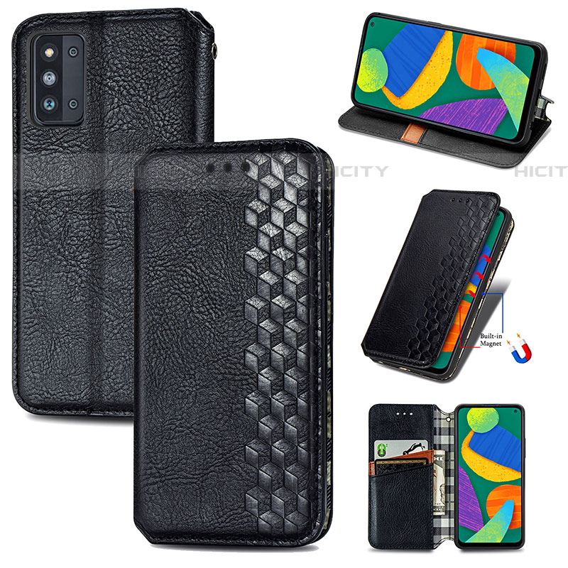 Handytasche Stand Schutzhülle Flip Leder Hülle S01D für Samsung Galaxy F52 5G groß