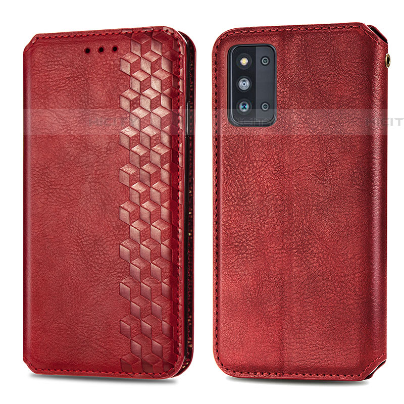 Handytasche Stand Schutzhülle Flip Leder Hülle S01D für Samsung Galaxy F52 5G Rot