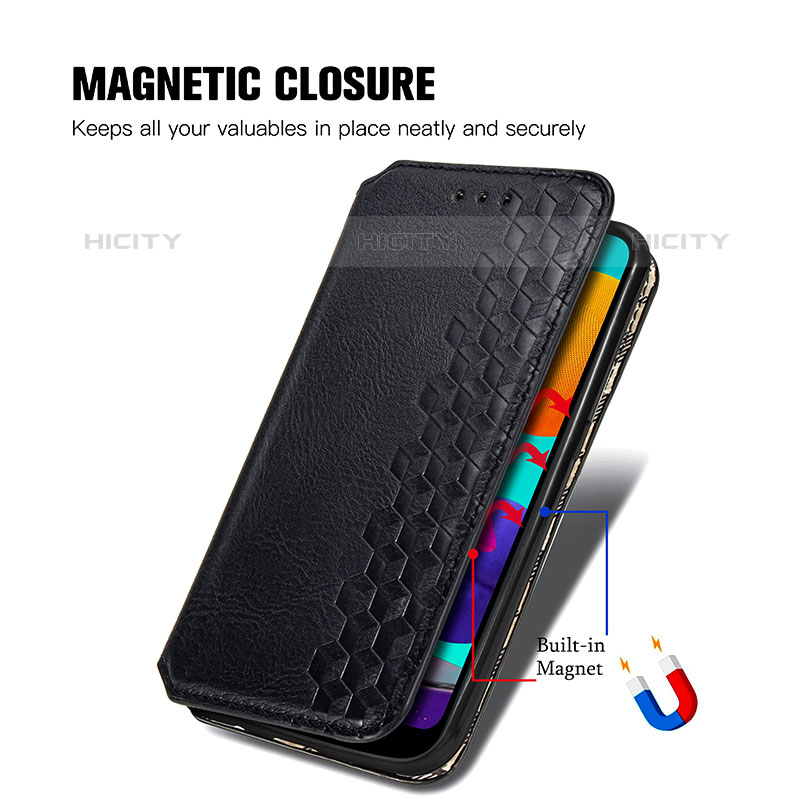 Handytasche Stand Schutzhülle Flip Leder Hülle S01D für Samsung Galaxy M01