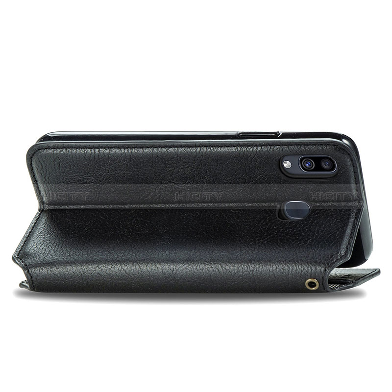 Handytasche Stand Schutzhülle Flip Leder Hülle S01D für Samsung Galaxy M10S