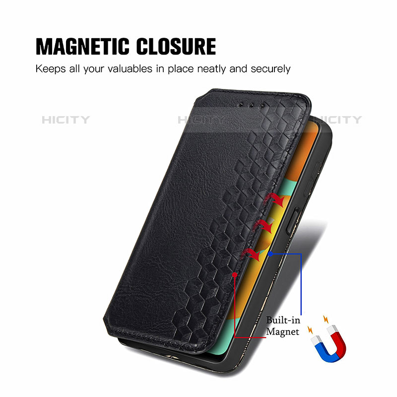 Handytasche Stand Schutzhülle Flip Leder Hülle S01D für Samsung Galaxy M32 4G