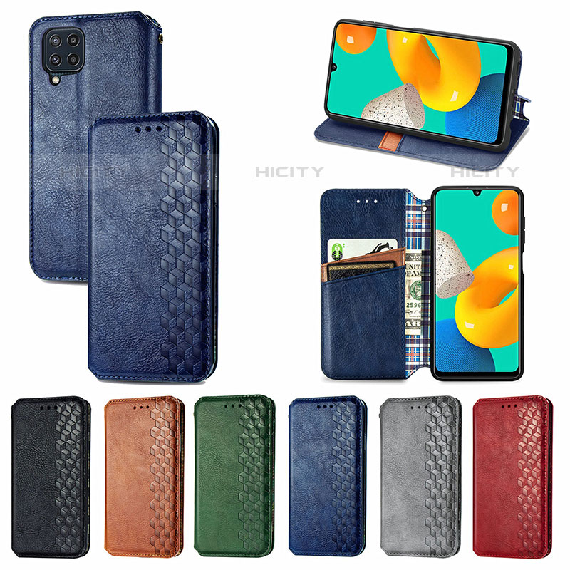 Handytasche Stand Schutzhülle Flip Leder Hülle S01D für Samsung Galaxy M32 4G