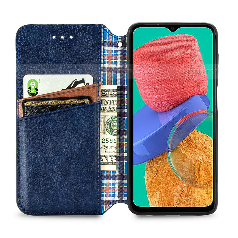 Handytasche Stand Schutzhülle Flip Leder Hülle S01D für Samsung Galaxy M33 5G