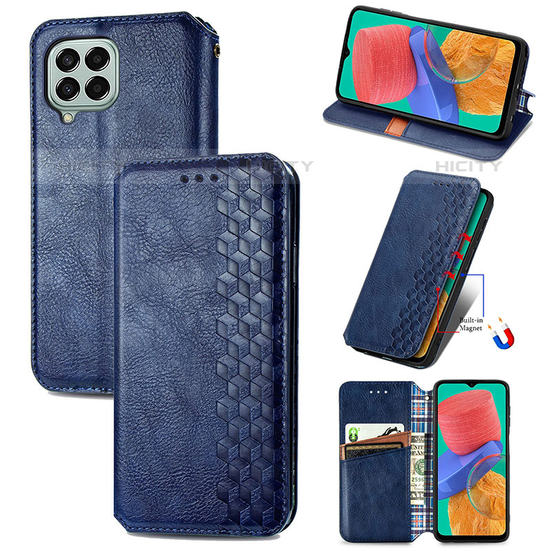 Handytasche Stand Schutzhülle Flip Leder Hülle S01D für Samsung Galaxy M33 5G