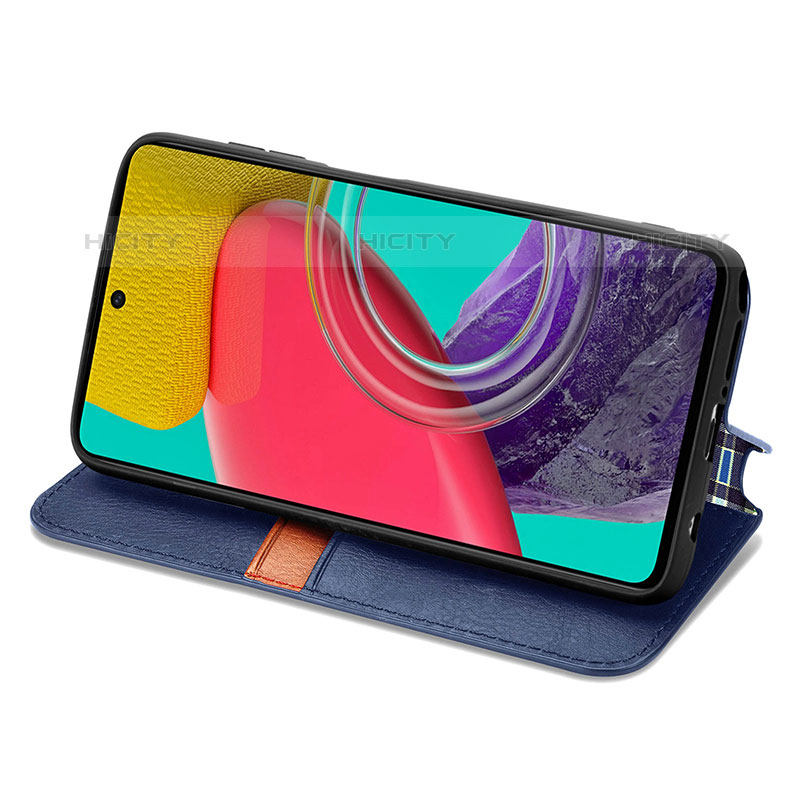 Handytasche Stand Schutzhülle Flip Leder Hülle S01D für Samsung Galaxy M53 5G