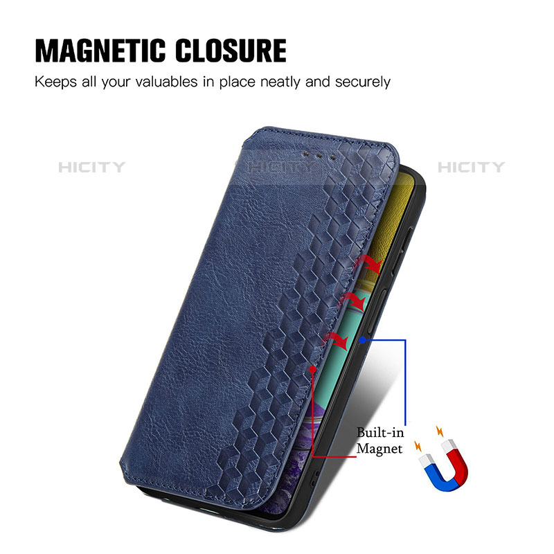 Handytasche Stand Schutzhülle Flip Leder Hülle S01D für Samsung Galaxy M53 5G