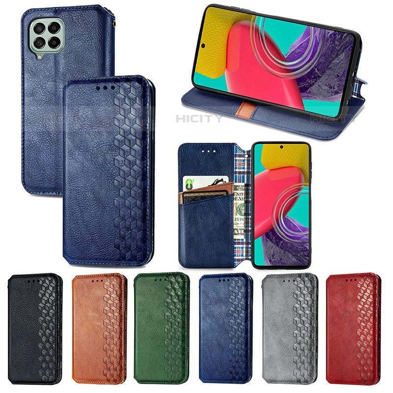 Handytasche Stand Schutzhülle Flip Leder Hülle S01D für Samsung Galaxy M53 5G