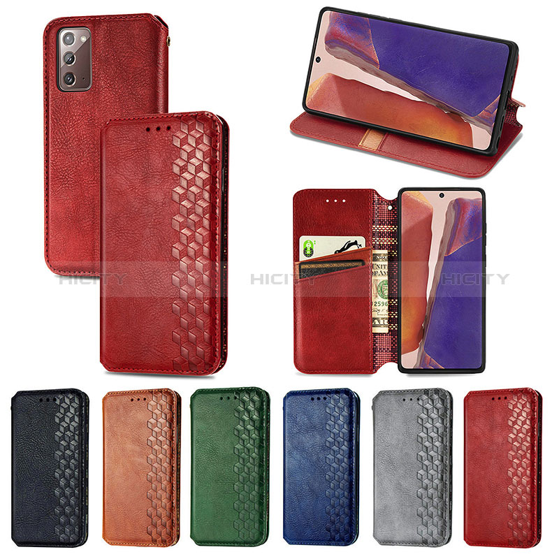 Handytasche Stand Schutzhülle Flip Leder Hülle S01D für Samsung Galaxy Note 20 5G groß