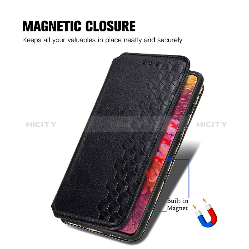 Handytasche Stand Schutzhülle Flip Leder Hülle S01D für Samsung Galaxy S20 FE 4G groß