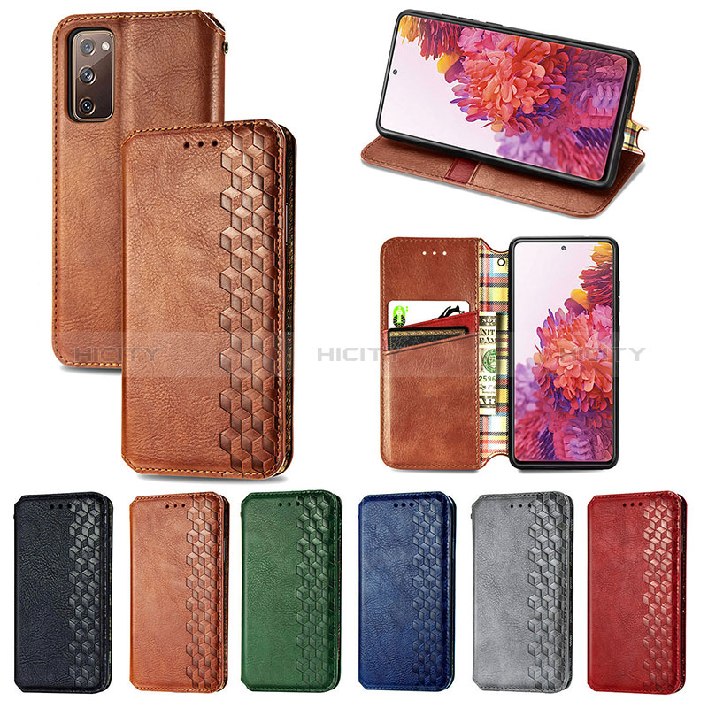 Handytasche Stand Schutzhülle Flip Leder Hülle S01D für Samsung Galaxy S20 FE 5G groß