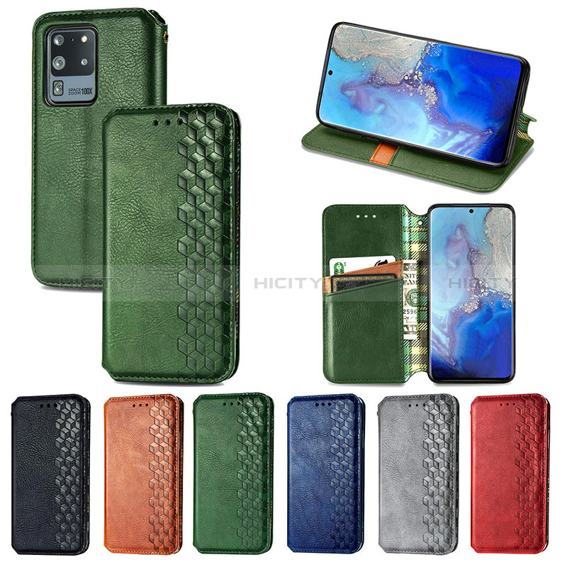 Handytasche Stand Schutzhülle Flip Leder Hülle S01D für Samsung Galaxy S20 Ultra 5G