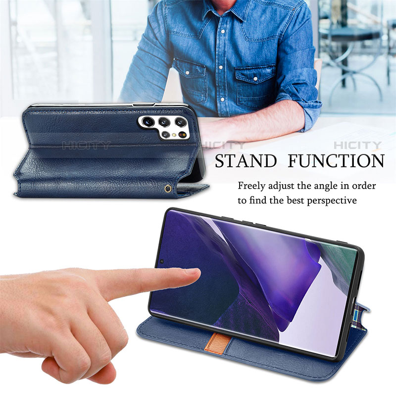 Handytasche Stand Schutzhülle Flip Leder Hülle S01D für Samsung Galaxy S21 Ultra 5G