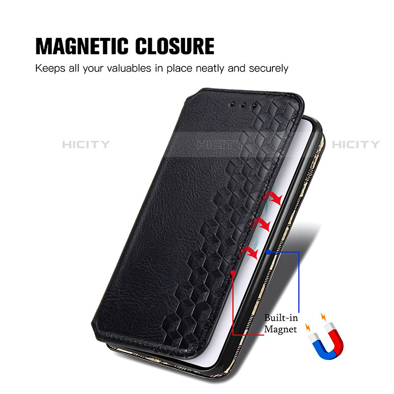 Handytasche Stand Schutzhülle Flip Leder Hülle S01D für Samsung Galaxy S22 5G