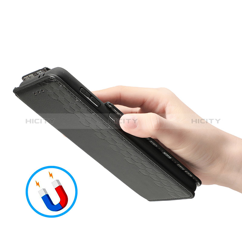 Handytasche Stand Schutzhülle Flip Leder Hülle S01D für Samsung Galaxy S24 5G groß