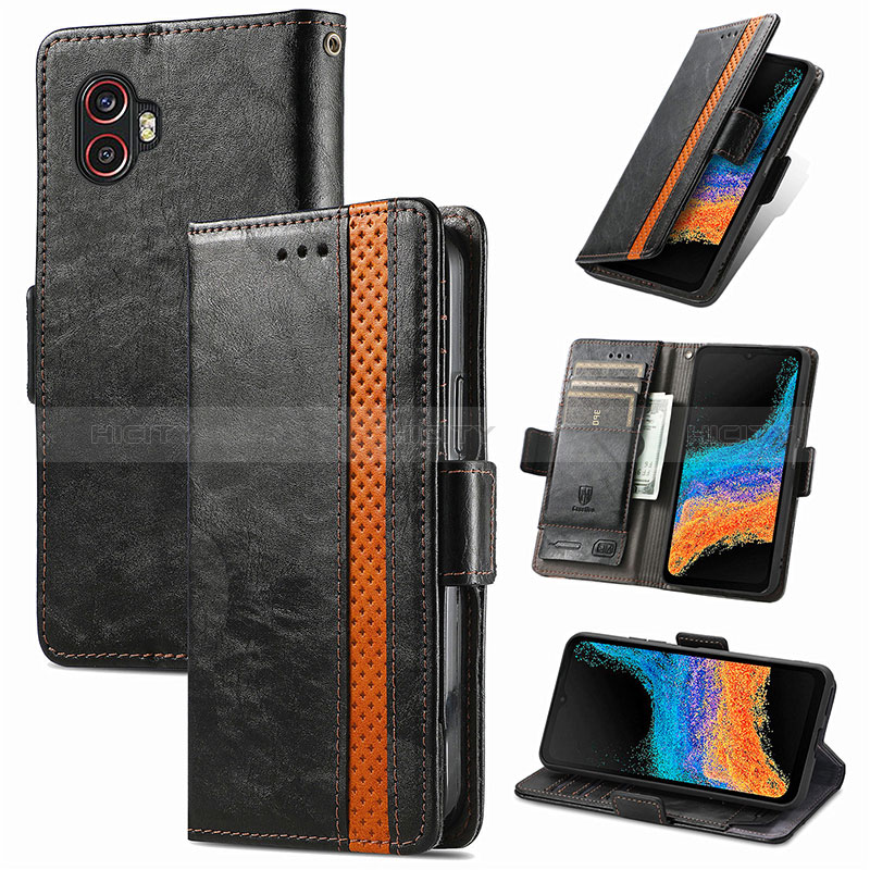 Handytasche Stand Schutzhülle Flip Leder Hülle S01D für Samsung Galaxy XCover 6 Pro 5G